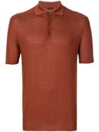 Larusmiani Embroidered Polo Top - Brown