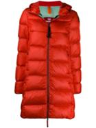Parajumpers Slim Fit Puffer Coat - Red