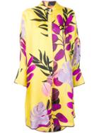 F.r.s For Restless Sleepers Leaf Print Long Shirt - Yellow