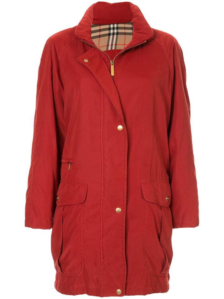 Burberry Pre-owned Long Sleeve Jacket - Red
