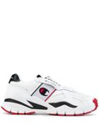 Champion Panelled Perforated Sneakers - White