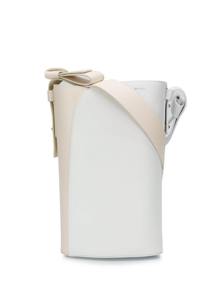 Delpozo Long Bucket Bag - Neutrals