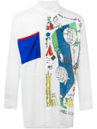 Jc De Castelbajac Vintage Oversized Printed Shirt - White