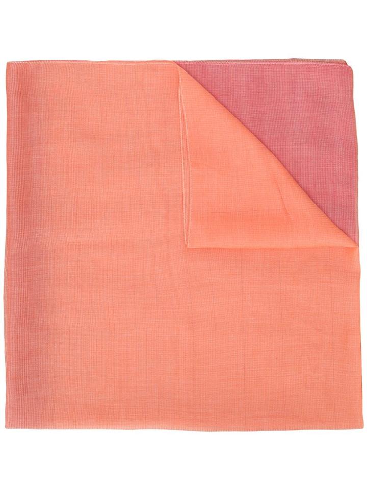 Emporio Armani Colour Block Scarf - Orange