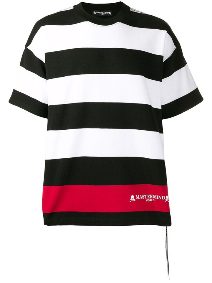 Mastermind World Striped Logo T-shirt - White