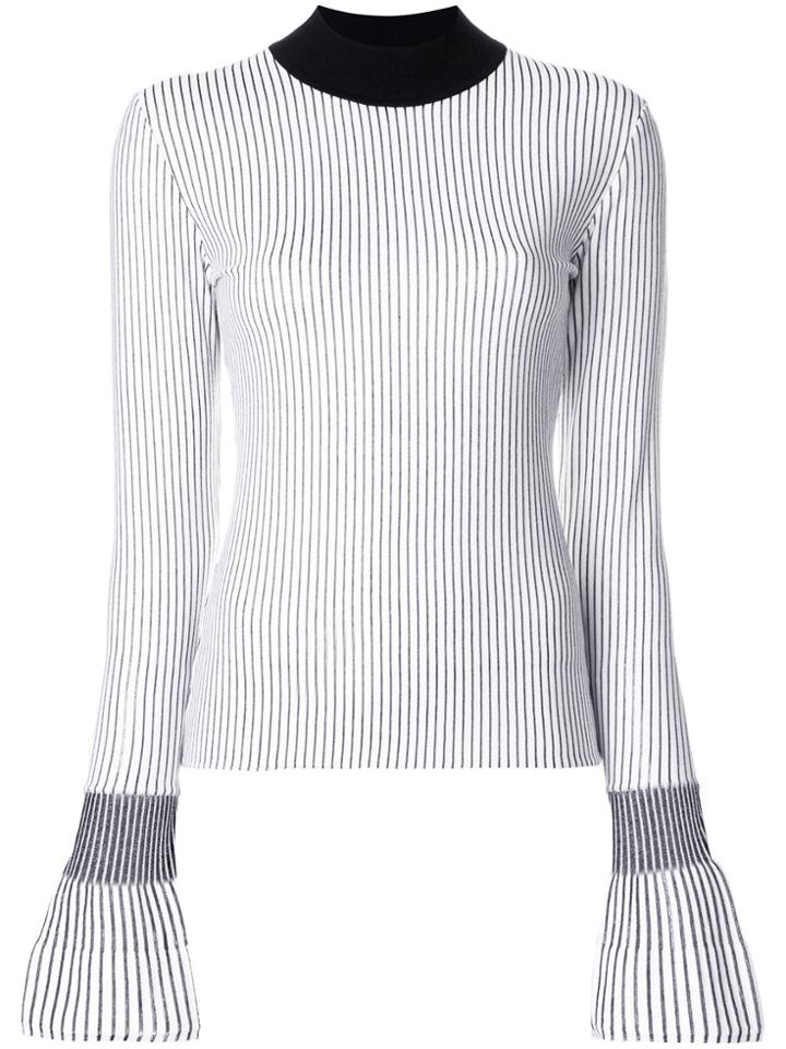 Mugler Striped Turtle Neck Jumper - Multicolour