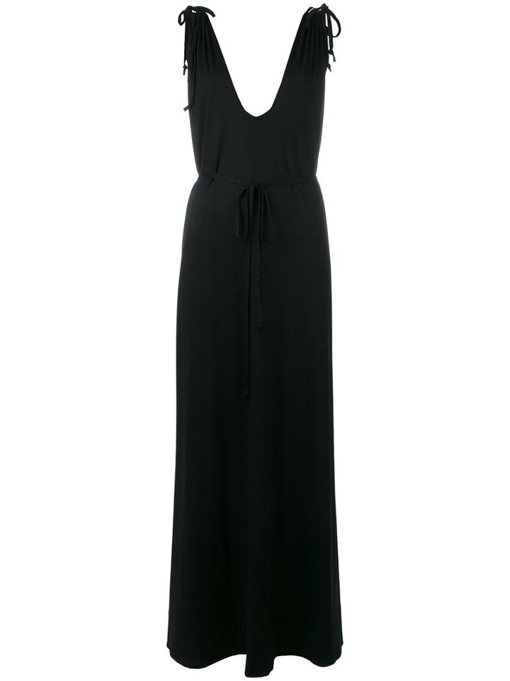 Casa Nata - Toga Maxi Dress - Women - Spandex/elastane/viscose - One Size, Black, Spandex/elastane/viscose