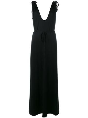 Casa Nata - Toga Maxi Dress - Women - Spandex/elastane/viscose - One Size, Black, Spandex/elastane/viscose