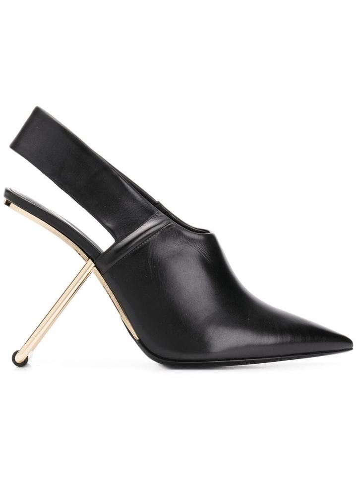 Poiret Slingback Pumps With Sculputred Heel - Black