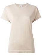 Brunello Cucinelli Lurex T-shirt, Women's, Size: Large, Nude/neutrals, Silk/polyamide/cashmere/metallized Polyester