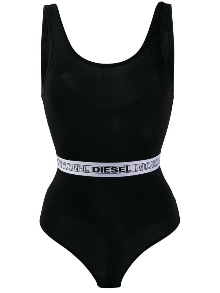 Diesel Body With Logo Waistband - Black