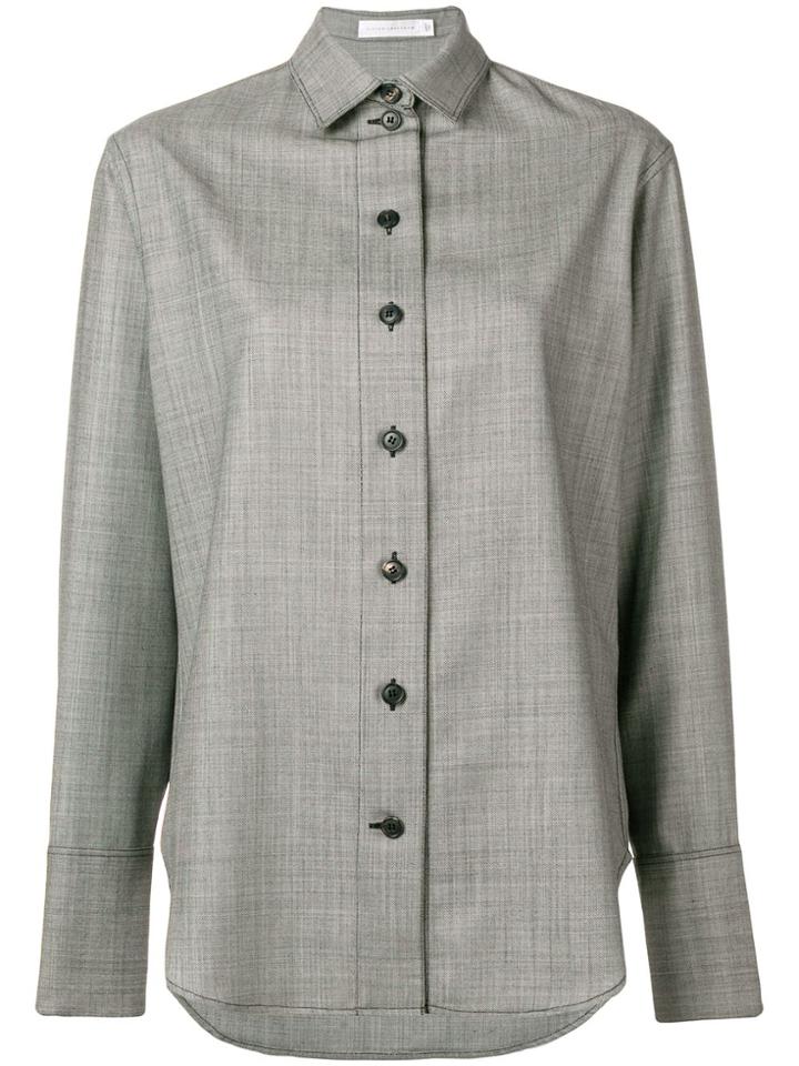 Victoria Beckham Oversized Button Shirt - Black