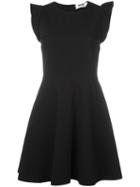 Msgm Flared Dress, Women's, Size: 38, Black, Polyester/viscose/spandex/elastane