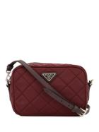 Prada Pre-owned Triangle Logo Crossbody Bag - Brown