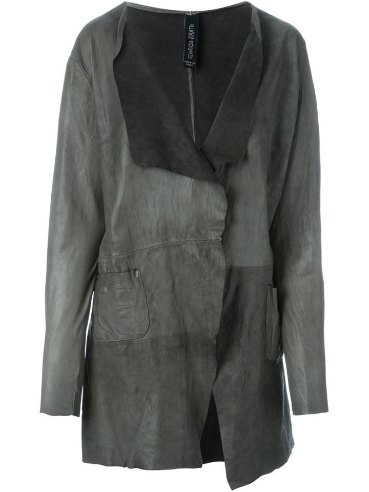 Giorgio Brato Asymmetric Hem Long Lapels Jacket