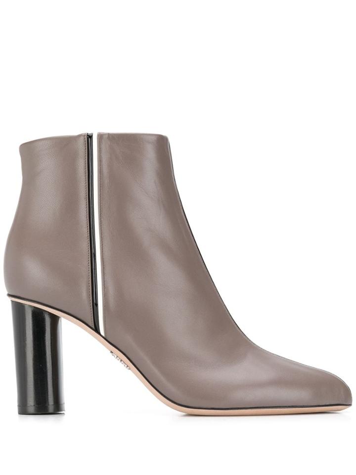 Rodo Stripe Detail Ankle Boots - Neutrals