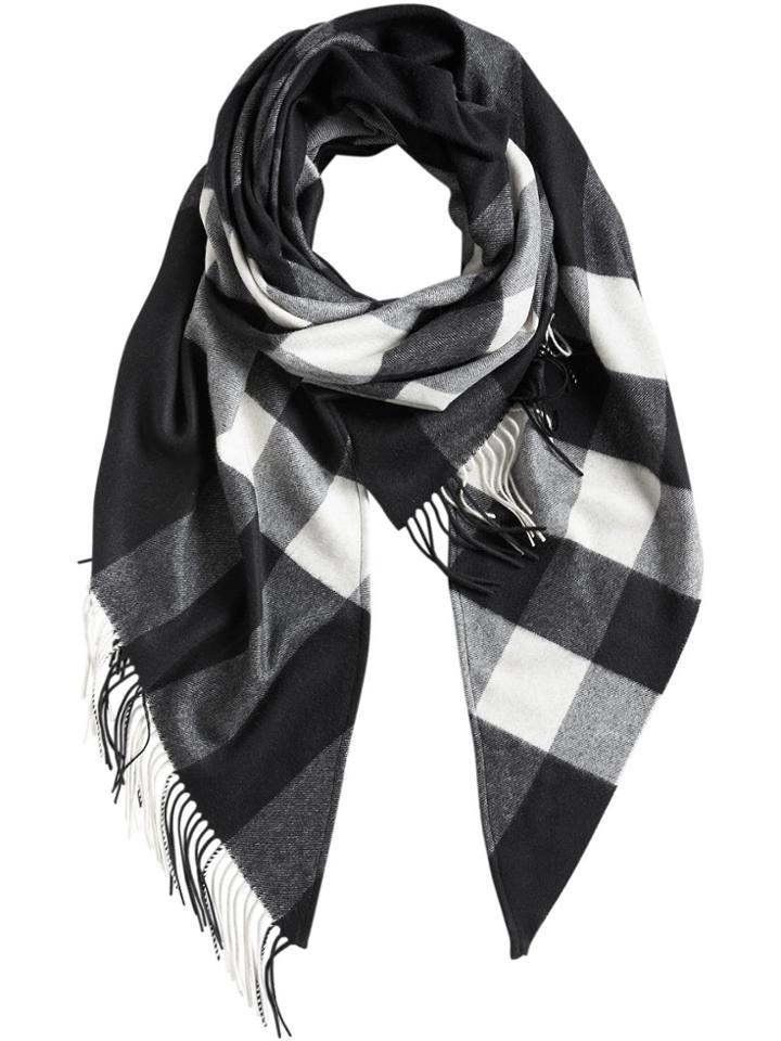 Burberry Check Print Wrap - Black
