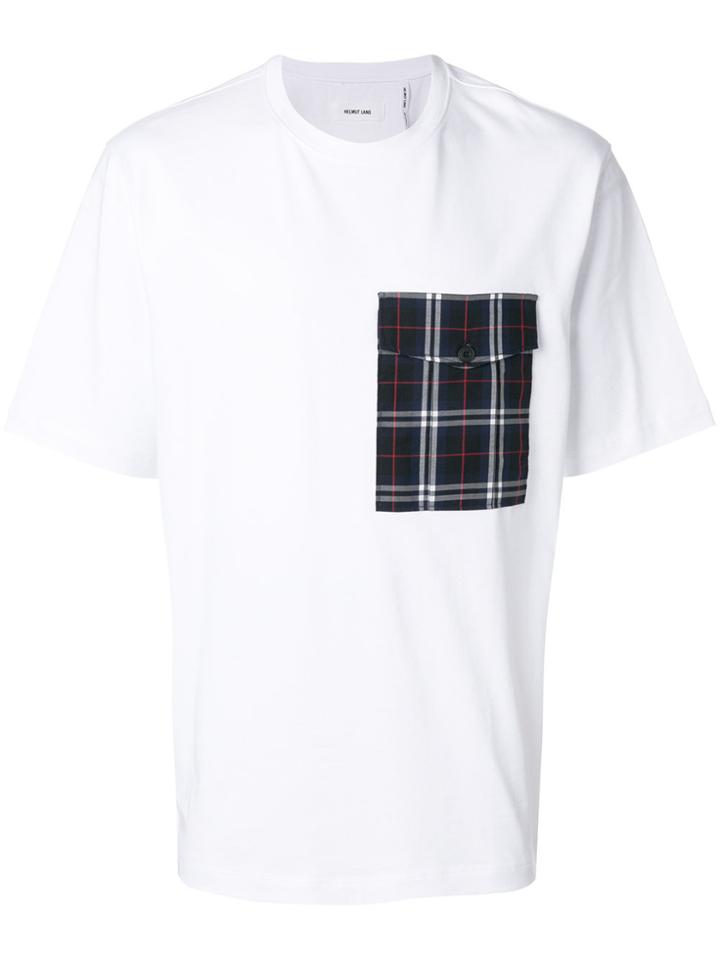 Helmut Lang Plaid Pocket T-shirt - White