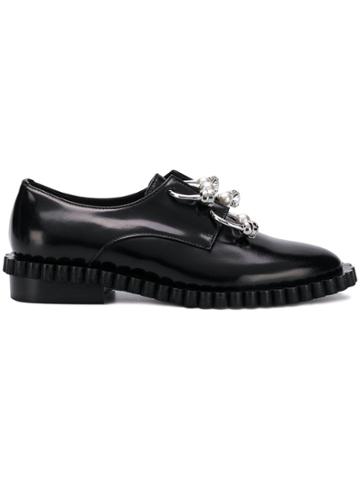 Coliac Cake Embellished Shoes - Black