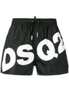 Dsquared2 Big Logo Swim Shorts - Black