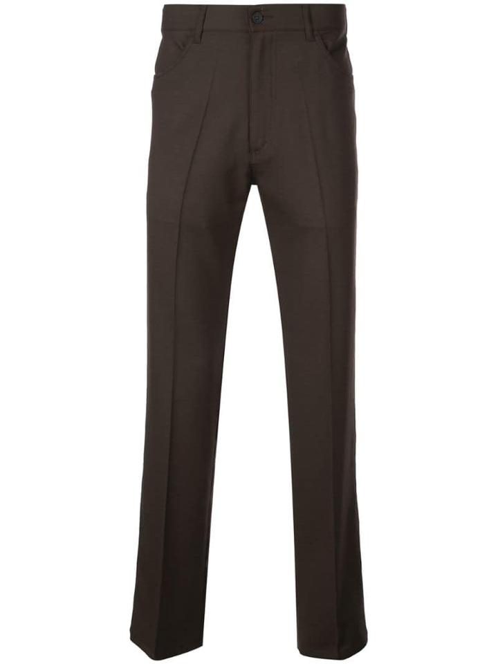 Second/layer Straight Tailored Trousers - Brown