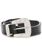 Givenchy Rock Buckle Belt, Men's, Size: 95, Black, Calf Leather