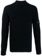 John Richmond Knitted Roll Neck Jumper - Black