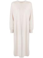 System Side Slit Knit Dress - Neutrals