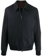 Ermenegildo Zegna Zipped Shirt Jacket - Blue