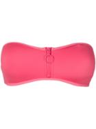 Stella Mccartney Front Zip Bikini Top - Pink & Purple