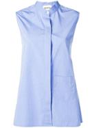 Semicouture Sleeveless Shirt - Blue