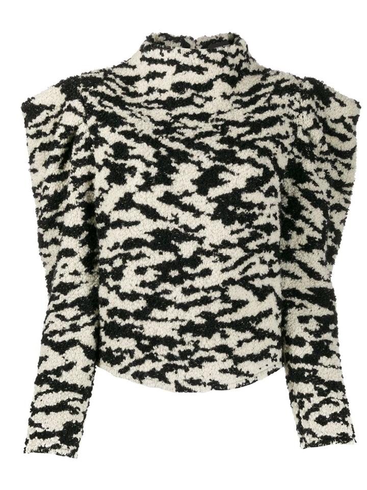 Isabel Marant Daphne Structured Shoulders Jumper - White