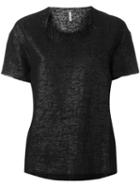 Boboutic Frayed Collar Top, Women's, Size: Small, Black, Cotton/polyamide/polyurethane