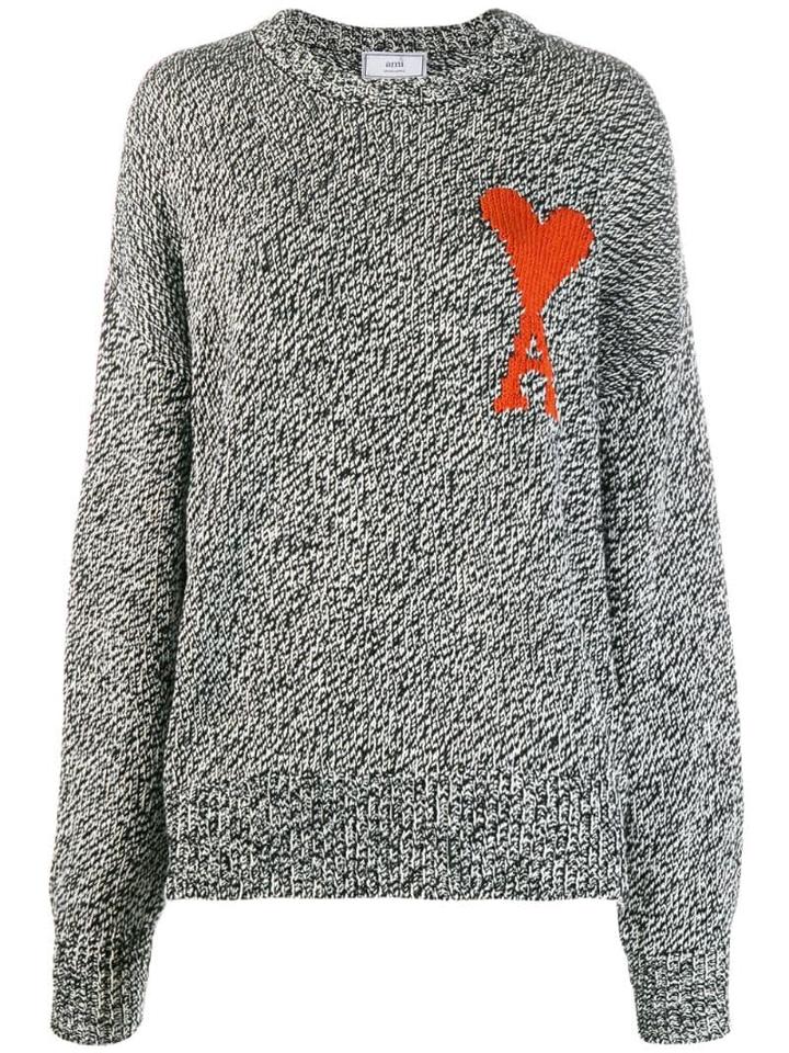 Ami Paris Ami De Couer Jumper - Black