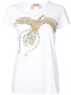 No21 Sequined Bird T-shirt - White