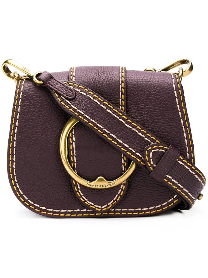 Polo Ralph Lauren Leather Cross Body Bag - Red