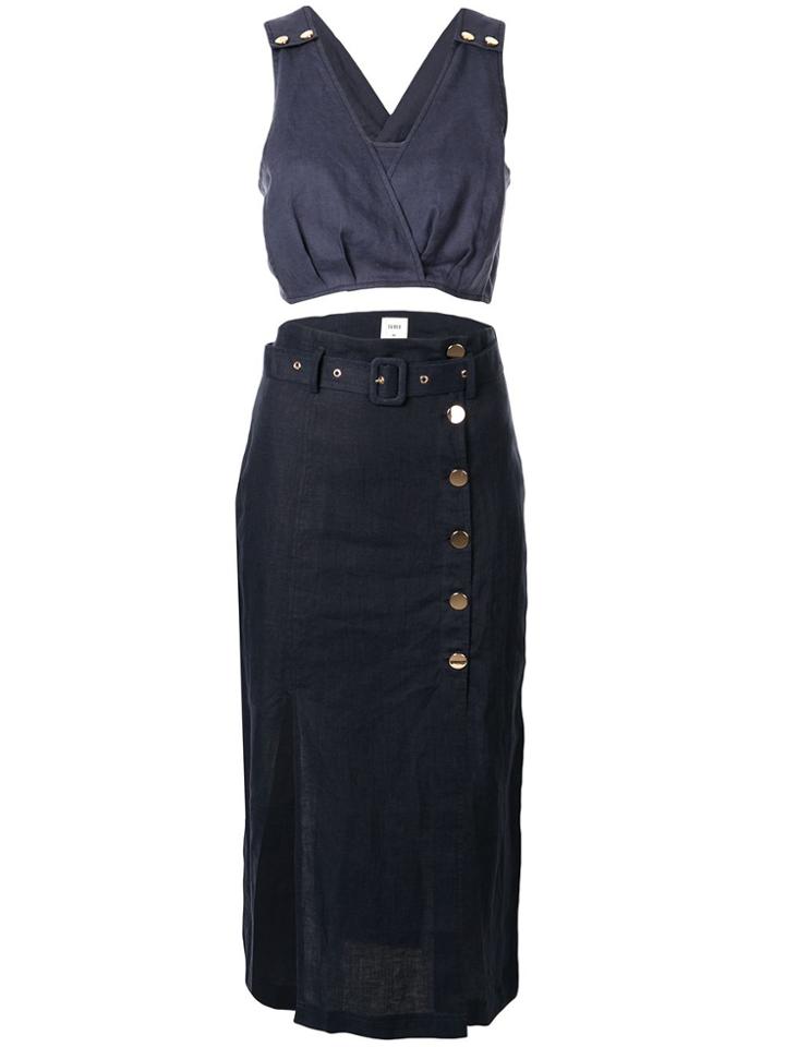Suboo Manny Utility Midi Skirt - Blue