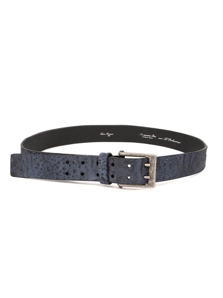 Ivo Scunzani 'scunzani Ivo For L'eclaireur' Belt, Men's, Size: Small, Blue, Toad Skin