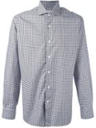Barba Tattersall Check Shirt, Men's, Size: 42, Brown, Cotton