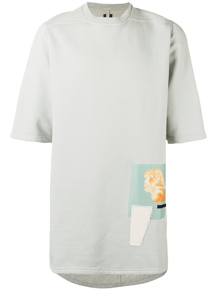 Dinge Felpa Jumbo T-shirt - Men - Cotton - One Size, Grey, Cotton, Rick Owens Drkshdw