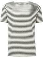 Eleventy Striped T-shirt, Men's, Size: Xxl, Grey, Cotton