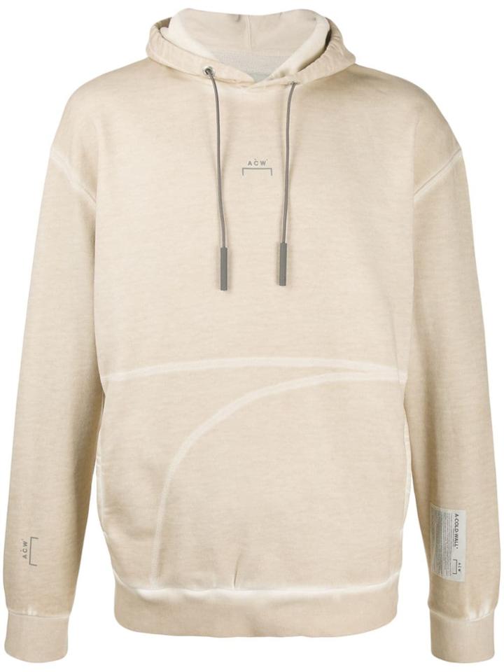 A-cold-wall* Logo-print Hoodie - Neutrals