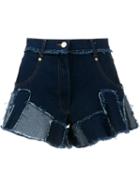 Natasha Zinko Patchwork Denim Shorts