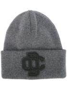 Dsquared2 - Embroidered Logo Ski Knit Hat - Men - Wool - One Size, Grey, Wool