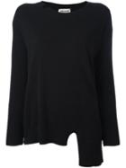 Erika Cavallini 'semicouture' Pullover, Women's, Size: Large, Black, Viscose/cashmere/virgin Wool