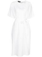 Rochas Belted Midi Dress - White