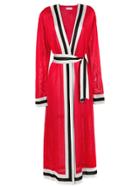 Nk Belted Long Cardigan - Red