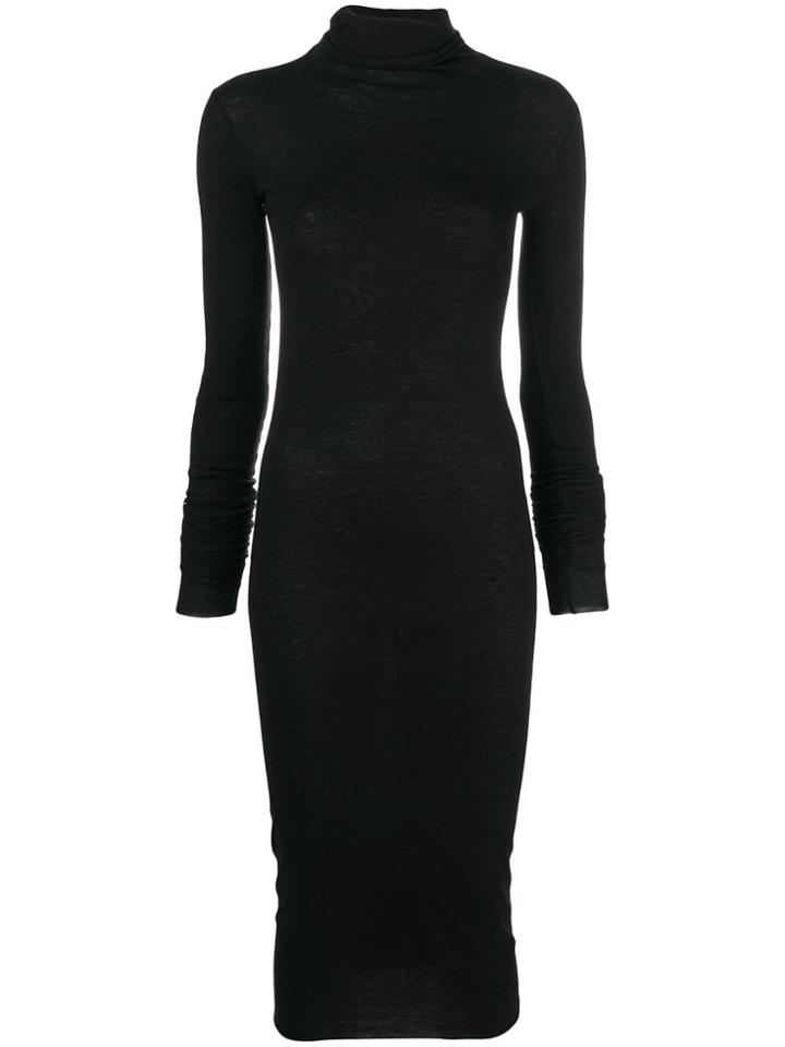 Rick Owens Lilies Turtleneck Knitted Dress - Black