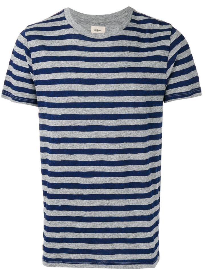 Bellerose Striped T-shirt, Men's, Size: Medium, Blue, Cotton