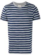 Bellerose Striped T-shirt, Men's, Size: Medium, Blue, Cotton
